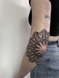 Black and white tattoo