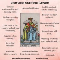 The King of Cups, in an upright position from the suit of cups in the tarot deck and its meanings, including the astrology and numerology meanings. #KingofCups #SuitofCups #TarotCardMeanings #Tarot