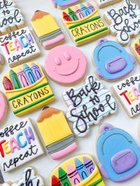 Back to school cookies! Keatts Treats creates custom designed vanilla sugar cookies for any event! I would love to create cookies for your next occasion; please follow, share, and get in touch! Baby shower, weddings, engagement, birthday, corporate events, etc.