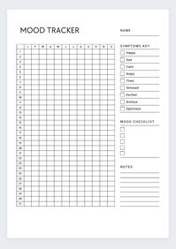 Take control of your emotional well-being and gain insights into your mood patterns with our Comprehensive Mood Tracker Template. Designed to help you cultivate self-awareness and emotional balance, this printable PDF template offers a structured approach to monitoring and managing your moods effectively. 📝Key Features: ✔️Daily Mood Tracking: Our template provides dedicated spaces to track your mood on a daily basis. Record your emotions, energy levels, and overall well-being to gain a deeper u