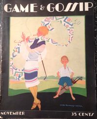 Game and Gossip Nov 1928 Golf Cover