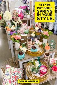 Add fun, fresh spring accents to any room with affordable home accents from DG. Find more decor and get inspired on our DG Finds page