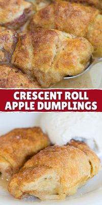 Crescent Roll Apple Dumplings -