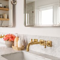 Ludlow Wall Mounted Lavatory Faucet with Cross Handles | Waterworks