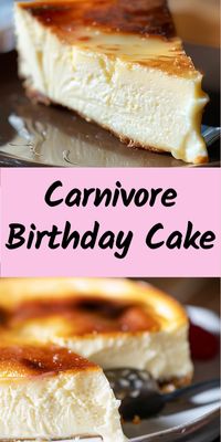 This carnivore birthday cake is easy to make and tastes amazing! Check out this carnivore diet recipe. #CarnivoreCake #CarnivoreRecipes #CarnivoreDiet #Carnivore