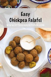 Authentic falafel recipe. Easy, simple, healthy and incredibly delicious! Chickpea falafel balls are naturally vegan and gluten-free. #falafel #chickpeafalafel #authenticfalafel #veganfalafel #vegandinner #middleeasternrecipe