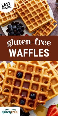 This is my family's favorite tried and true gluten-free waffle recipe. They're soft and fluffy on the inside and crispy on the outside!