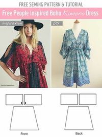 kimono dress Pattern - FREE