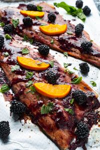 Blackberry Balsamic Trout