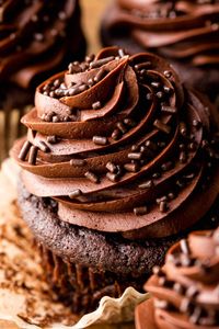 This is my favorite chocolate buttercream recipe. It's incredibly rich, creamy, silky, smooth, and easy to work with for decorating cakes and cupcakes!