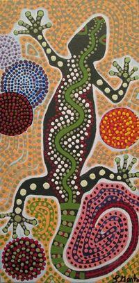 Aboriginal Gecko by SyrenSong on DeviantArt