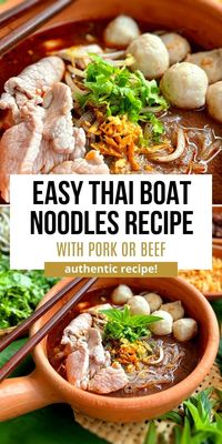 Today, we're sharing a recipe for Thai boat noodles that's sure to become a favorite. This easy-to-follow recipe includes detailed instructions and photos, guiding you to create a rich and flavorful broth with your choice of pork, beef, or another protein.