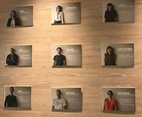 Google Highlights Employees On Big Wall