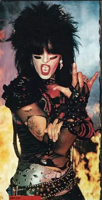 Nikki Sixx of Motley Crue.  So bad ass and awesome!  He's still hot.