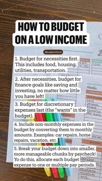 Budgeting finances and budgeting organization: how to budget on a low income. How to budget for beginners and pay off debt, save money, and crush your money goals! 🎯