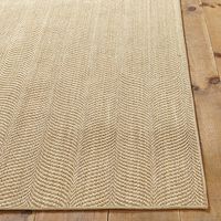 Dori Sisal Rug with Fish Scale Pattern & Tailored Surged Border