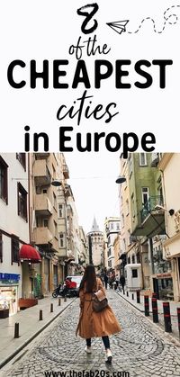 8 Of The Cheapest Cities In Europe That You Need To Visit! Looking for affordable destinations in Europe that wont break the bank? Here are our top picks for cities including a daily budget for them. #travel #europe