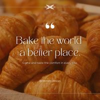 Bakery Instagram Post Design ideas, Food poster, Bakery menu design, Canva Tips, Canva Design, Canva Templates, Cookies poster, Croissant poster, Food photo, Design ideas