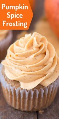 How to make pumpkin spice frosting / buttercream, with only 5 ingredients! #pumpkinfrosting #pumpkinbuttercream