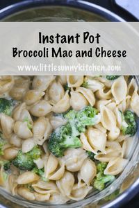 The best ever Instant Pot mac and cheese with broccoli! This is one of the easiest dinners that you can make in your Instant Pot. It's quick, easy, cheesy, and has broccoli in it! #instantpotmacandcheese #instantpotdinner #instantpotpasta