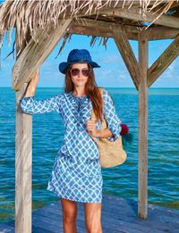 Coastal Crush Swing Shift Dress, $96.00 Cabana Life 50+ UPV Sun Protective Clothing