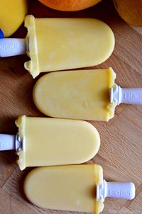 3-Ingredient Orange Creamsicle Yogurt Pops