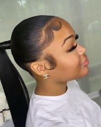 SLEEK PONYTAIL COMPILATION ON NATURAL CURLY HAIR AND 4C HAIR FOR 2021