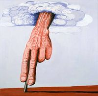 Philip Guston's "The Line" (1978) (Image via Independent.co.uk)