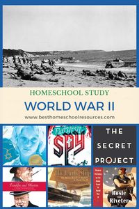 Planning a homeschool unit study on the second World War? Check out these great books and short videos. Learn about the major battles, the rise of Nazi Germany, the US in World War II, and the development of the atomic bomb. Find historical fiction and picture books to enrich your study.