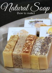 All Natural Soap Making - HOW TO TUTORIAL - artsychicksrule.com  #allnaturalsoap #soapmakingtutorial