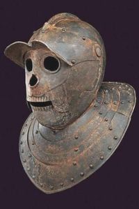 German Ritter "savoyard" helmet, also known as Totenkopf (XVII century).