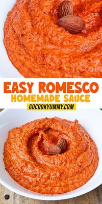 Bring a taste of Spain to your table with our Easy Homemade Romesco Sauce. Its savory, slightly spicy flavor and creamy texture make it a perfect accompaniment for grilled vegetables, seafood, or as a unique pasta sauce. Ideal for a fancy dinner or to elevate your regular meals.