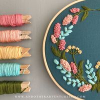 Let your creativity bloom with this beginner friendly hand embroidery kt from And Other Adventures Embroidery co