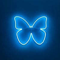 neon 🦋 | Blue butterfly wallpaper, Blue neon lights, Wallpaper iphone neon