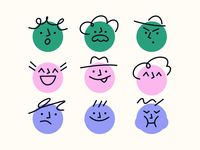 Random Characters by Elmira Gokoryan on Dribbble