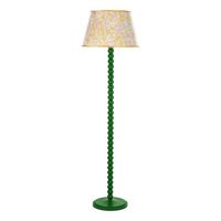 Dar Spool Floor Lamp Gloss Green Base Only