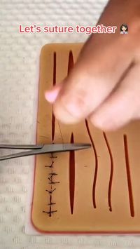  

Rate my suture technique - be nice I’m still learning 🥲 #suturepractice #suturekit #theorganizedmedic #medstudent #premedstudent #nursingstudent

