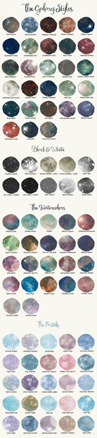 Galaxy Design Kit for Illustrator by Alaina Jensen on @creativemarket