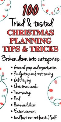 These are my favourite tried and tested Christmas planning tips and hacks that will help you get started early planning for Christmas 2024, to be the most organised you have ever been and arrive at Christmas day relaxed, stress-free and ready to enjoy spending time with your family and friends celebrating the holiday season. Christmas planning tips, Christmas planning checklist, Christmas planning tricks, early Christmas planning, Christmas planner, Christmas planning list, printable planner