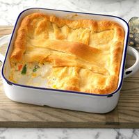 How do you make a dinner of turkey and vegetables appealing to kids? You turn it into a pie, of course! My version tastes classic but doesn’t take any time at all. —Daniela Essman, Perham, Minnesota