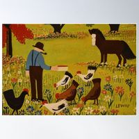 High-quality posters to hang in dorms, bedrooms or offices. Multiple sizes are available. Printed on 185gsm semi gloss poster paper. Additional sizes are available. Maud Lewis Canadian Folk Art