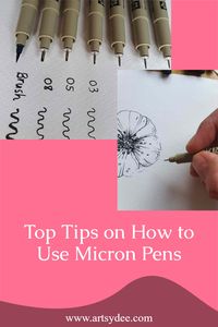 How to use Micron Pens | 12 Awesome Tips & Tricks to Help you Create Whimsical Art - Artsydee | Drawing, Painting, Craft & Creativity