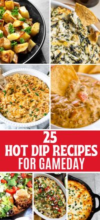 Hot dip recipes are the perfect crowd-pleasing appetizers to serve for parties, game days or anyday appetizers!