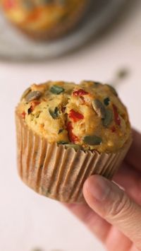 These vegan savoury muffins are moist, packed with vegetables, and come together in one bowl! You can easily customise these muffins to suit your own tastes.