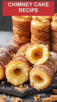 Indulge in the irresistible taste of Chimney Cake, a traditional Hungarian pastry baked to perfection. Experience true culinary delight today!