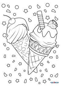 Free Printable Ice Cream Coloring Pages For Kids