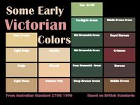 Eau  de Nil<br />Some Early <br />Victorian<br />Middle Bronze Green <br />Verdigris Green<br />Colors<br />Mid Brunswick ...