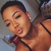 Beautiful Hair Fade  on a Black Women | Short Natural Hair | TWA | Tapered Cut | Black Beauty | Melanin