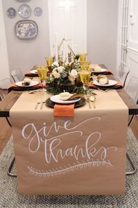 Beautiful & Simple Thanksgiving Table by House of Harper. #thanksgiving #holidaytable #holiday #tablescape