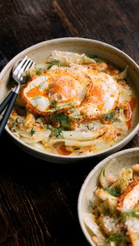 Fennel & Butter Beans with Smokey Paprika Butter-Fried Eggs | Delicious food, simple wholesome recipes & the occasional sweet treat | Gather & Feast